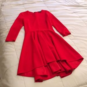 Bright red Express High-Low Dress Size Small